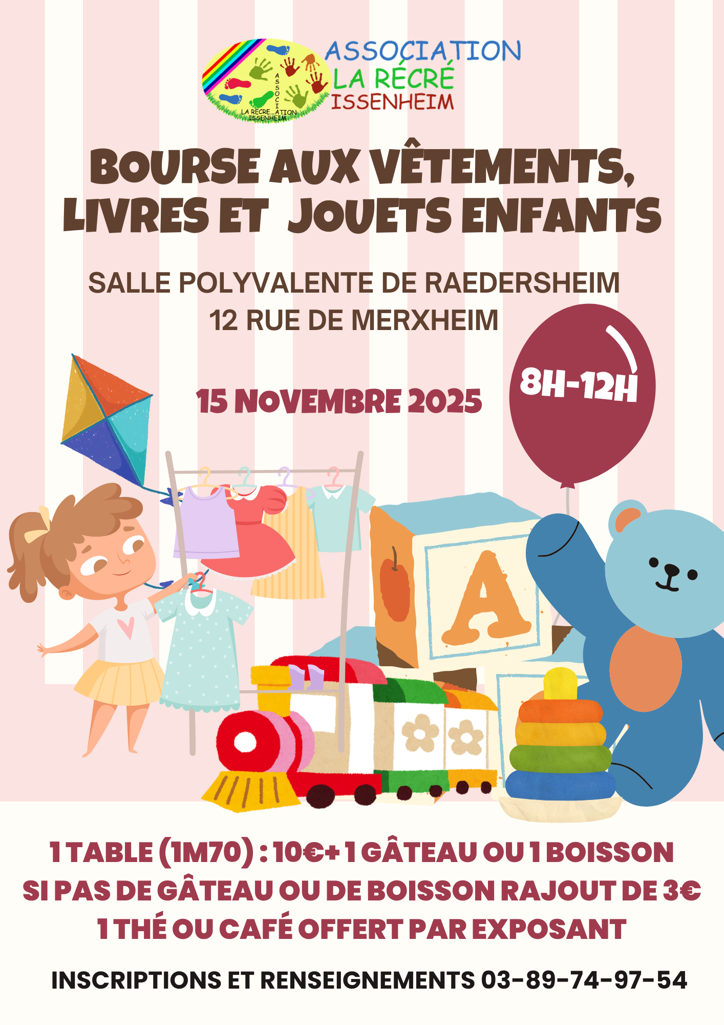 Bourse aux vêtements, livres et jouets d’enfants